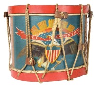 Fine Civil War Rope Snare Drum by A. Rodgers