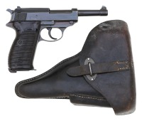 German P.38 ac-Coded Semi-Auto Pistol by Walther with Holster & Matching Magazines - 2