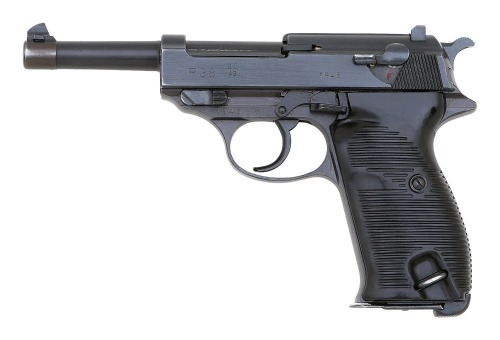 German P.38 ac-Coded Semi-Auto Pistol by Walther with Holster