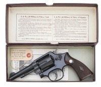 Scarce Smith & Wesson SV-Prefix 38 M&P Hand Ejector Revolver with Original Box