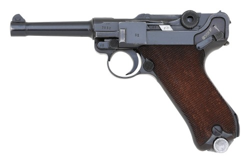 Rare German P.08 Luger Mauser Banner Police Pistol