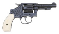 Engraved Smith & Wesson 32 Hand Ejector Third Model Revolver