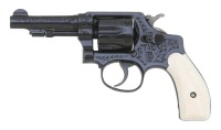 Engraved Smith & Wesson 32 Hand Ejector Third Model Revolver - 2