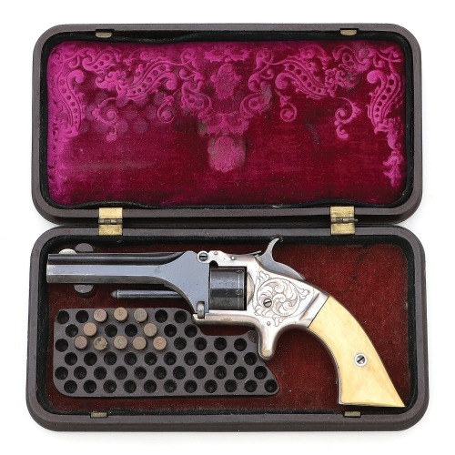 Fine Cased Smith & Wesson No. 1 Second Issue Revolver