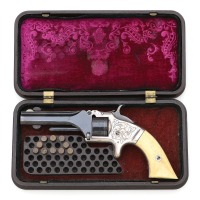 Fine Cased Smith & Wesson No. 1 Second Issue Revolver