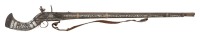 Middle Eastern Flintlock Jezail Musket with Ornate Inlays