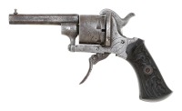 Belgian Pinfire Double Action Pocket Revolver