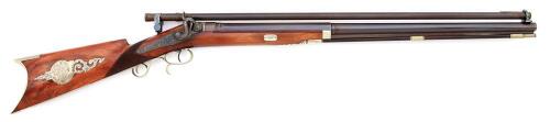 Amazing Nathaniel Whitmore Percussion Halfstock Rifle from the Bill Ruger Sr. Collection