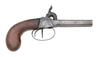 Unmarked Percussion Double Barrel Pistol