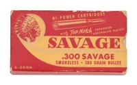 Collectible Savage &ldquo;Big Chief&rdquo; 300 Savage Cartridges