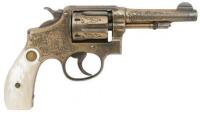 Very Nice Oscar Young Engraved Smith & Wesson Model 1905 Third Change Revolver