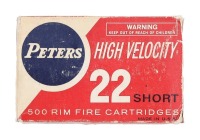 Vintage Peters .22 Short Cartridge Brick