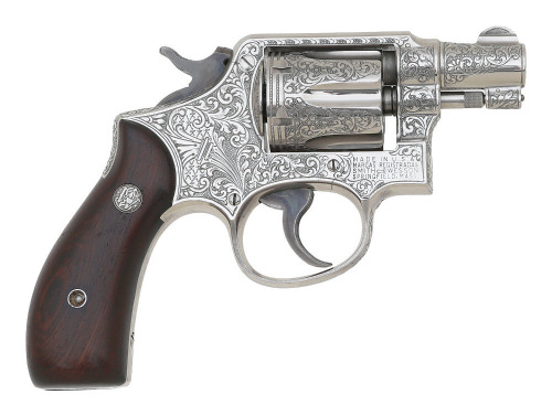 Lovely Factory Class A Engraved Smith & Wesson 38 M&P Hand Ejector Revolver