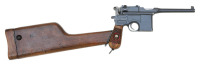 German Army Mauser C96 Red Nine Semi-Auto Pistol