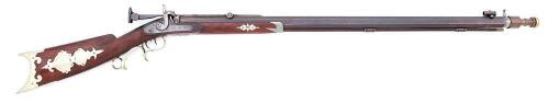 New Hampshire Percussion Halfstock Rifle by J.S. Dutton Built for Target Shooter George F. Ellsworth