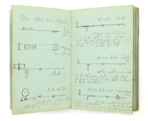 Lot of Personal Gunmaking Notations and Job Books of Gunmaker J. S. Dutton of Jaffrey, NH