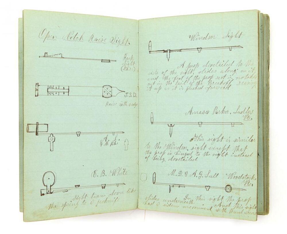 Gun Making Note Lot of Personal Gunmaking Notations and Job Books of Gunmaker J. S ...