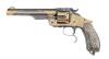 Ornate Turkish-Contract Third Model Russian Revolver with Gold Damascening - 2