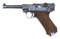 German P.08 Luger 42-Coded Pistol by Mauser with Matching Magazines