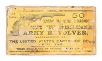Scarce U.S. Cartridge Company .44 Colt Centerfire Cartridge Box
