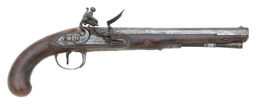 British Flintlock Officers Pistol by Bennett