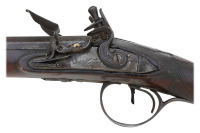 British Flintlock Double Fowler with Manton Locks - 2