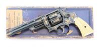 Smith & Wesson Prewar 38/44 Outdoorsman King Modified and Kuhl Engraved Revolver