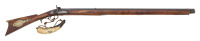 American Fullstock Percussion Sporting Rifle with Powder Horn