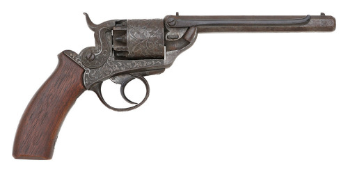 Belgian Sidehammer Percussion Revolver by Pierre Joseph Fagard