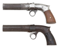 Pair of Robbins & Lawrence Percussion Pepperboxes - 2