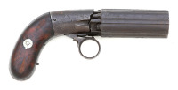 Blunt & Syms Underhammer Percussion Pepperbox Pistol