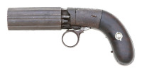 Blunt & Syms Underhammer Percussion Pepperbox Pistol - 2