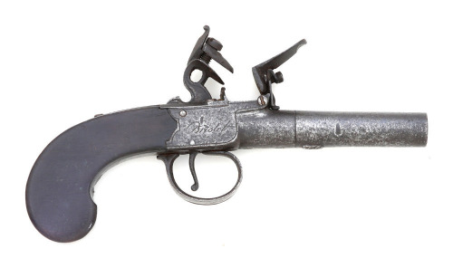 British Screw Barrel Flintlock Pocket Pistol by Wilkinson