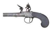 British Screw Barrel Flintlock Pocket Pistol by Wilkinson - 2