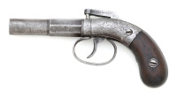 Allen & Thurber Double Action Bar Hammer Percussion Pistol - 2