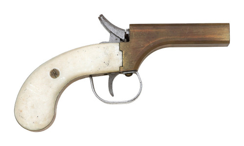 Unmarked Brass Percussion Double Deringer