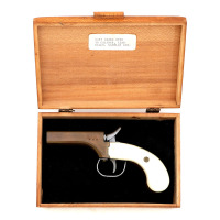 Unmarked Brass Percussion Double Deringer - 2