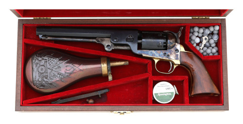 Cased Pietta 1851 Navy Percussion Revolver