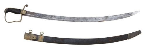 American Militia Light Artillery Saber with Scabbard