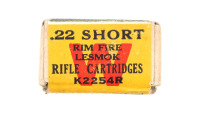 Collectible Winchester 22 Short Lesmok Rifle Cartridge Box - 2