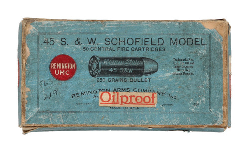 Collectible Remington UMC .45 S&W Schofield Cartridges