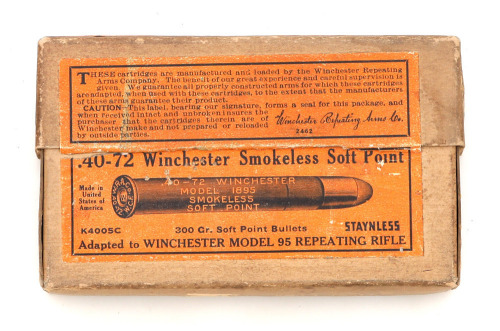 Collectible Winchester .40-72 Smokeless Soft Point Cartridges