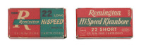 Pair of Remington 22 Long and 22 Short Cartridges