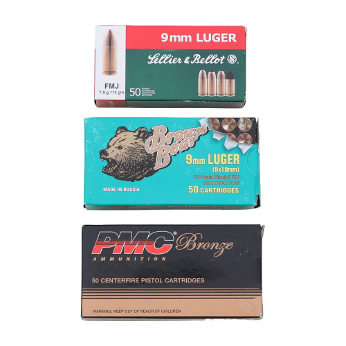 Assorted 9mm Luger Ammunition