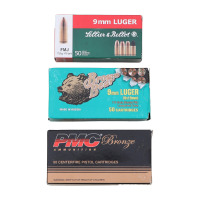 Assorted 9mm Luger Ammunition