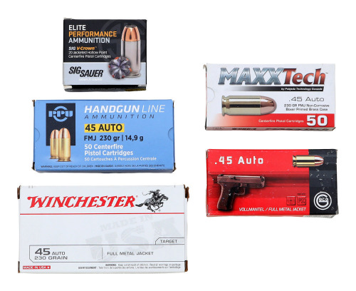 Assorted 45 ACP Ammunition