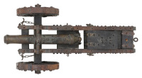 Lovely Miniature Medieval French Model Split Trace Cannon with Carriage - 3