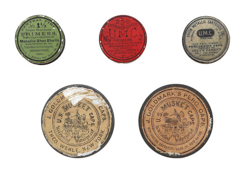Collector Lot of J. Goldmark&rsquo;s and UMC Percussion Cap Tins