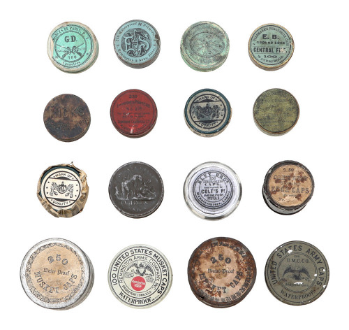 Large Collector Lot of Assorted Cap Tins