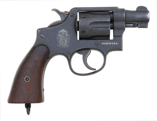 Scarce and Desirable Smith & Wesson Victory Model Revolver with Factory Letter